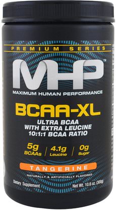 Maximum Human Performance, LLC, Premium Series, BCAA-XL, Tangerine, 10.6 oz (300 g) ,والصحة، والطاقة، والمكملات الغذائية، والأحماض الأمينية، بكا (سلسلة متفرعة من الأحماض الأمينية)