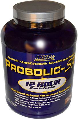 Maximum Human Performance, LLC, Probolic-SR, 12 Hour Muscle Feeder, Chocolate, 4 lbs (1816 g) ,المكملات الغذائية، البروتين، العضلات