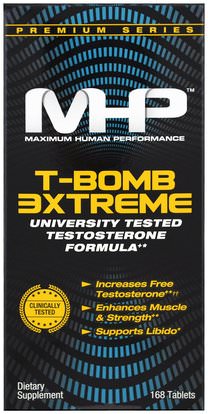 Maximum Human Performance, LLC, T-Bomb 3xtreme, 168 Tablets ,الصحة، الرجال، التستوستيرون