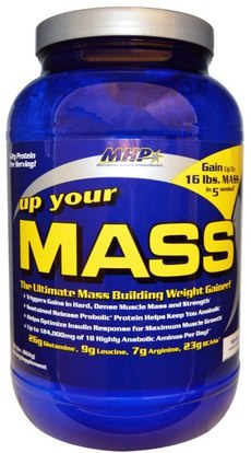 Maximum Human Performance, LLC, Up Your Mass, Vanilla, 1.91 lbs (862 g) ,والرياضة، والرياضة، والبروتين