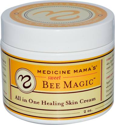 Medicine Mamas, Sweet Bee Magic, All In One Healing Skin Cream, 2 oz ,والصحة، والجلد، والإصابات الحروق