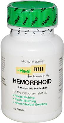 MediNatura, BHI, Hemorrhoid, 100 Tablets ,الصحة، البواسير