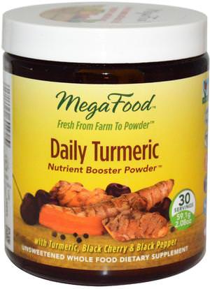 MegaFood, Daily Turmeric, 2.08 oz (59.1 g) ,المكملات الغذائية، مضادات الأكسدة، الكركمين، الكركم