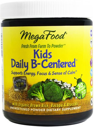 MegaFood, Kids Daily B-Centered, 1.1 oz (32.1 g) ,صحة الأطفال، مكملات الأطفال
