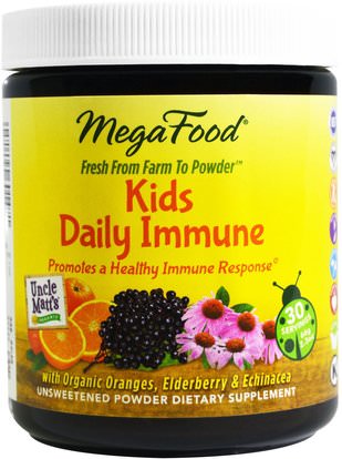 MegaFood, Kids Daily Immune, 2.3 oz (66 g) ,والصحة، والدعم المناعي، والعلاجات العشبية للأطفال