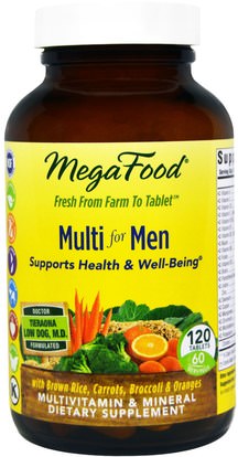 MegaFood, Multi for Men, 120 Tablets ,الفيتامينات، الرجال الفيتامينات