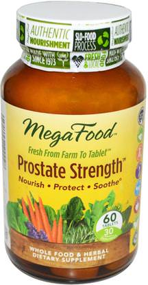 MegaFood, Prostate Strength, 60 Tablets ,الصحة، الرجال، البروستاتا