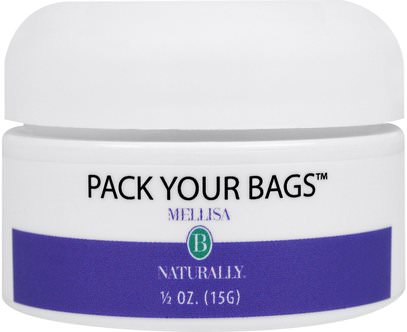 Mellisa B. Naturally, Pack Your Bags, 1/2 oz (15 g) ,الجمال، كريمات العين