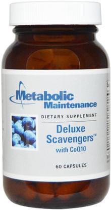 Metabolic Maintenance, Deluxe Scavengers with CoQ10, 60 Capsules ,المكملات الغذائية، مضادات الأكسدة، أنزيم q10، coq10