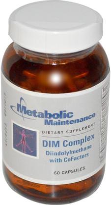 Metabolic Maintenance, DIM Complex, Diindolylmethane with CoFactors, 60 Capsules ,المكملات الغذائية، دييندولميثان (خافت)