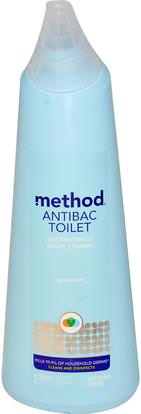 Method, Antibac Toilet, Spearmint, 24 fl oz (709 ml) ,المنزل، المنظفات المنزلية، نظافة الحمام