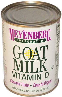 Meyenberg Goat Milk, Evaporated Goat Milk, Vitamin A & D, 12 fl oz (354 ml) ,الغذاء، القهوة الشاي والمشروبات، صحة الأطفال، حليب الأطفال والحليب المجفف