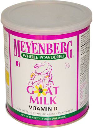 Meyenberg Goat Milk, Whole Powdered Goat Milk, Vitamin D, 12 oz (340 g) ,الغذاء، القهوة الشاي والمشروبات، صحة الأطفال، حليب الأطفال والحليب المجفف