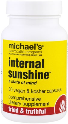 Michaels Naturopathic, Internal Sunshine, 30 Vegan & Kosher Capsules ,والمكملات الغذائية، والصحة