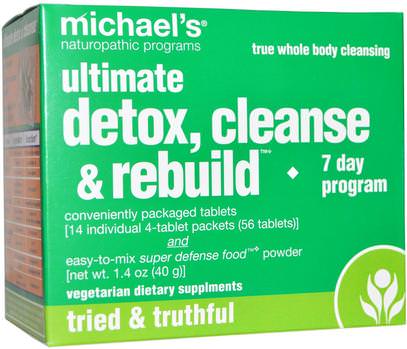 Michaels Naturopathic, Ultimate Detox, Cleanse & Rebuild, 7 Day Program ,الصحة، السموم