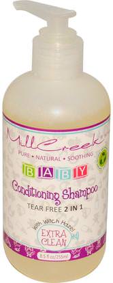 Mill Creek, Baby Conditioning Shampoo, Extra Clean, 8.5 fl oz (255 ml) ,حمام، الجمال، الشامبو، حمام الاطفال