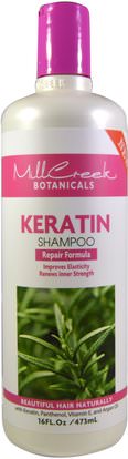 Mill Creek, Keratin Shampoo, Repair Formula, 16 fl oz (473 ml) ,حمام، الجمال، الشامبو، الشعر، فروة الرأس، مكيف