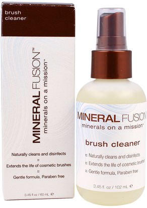Mineral Fusion, Brush Cleaner, 3.45 fl oz (60 ml) ,حمام، الجمال، أدوات ماكياج، فرش الماكياج