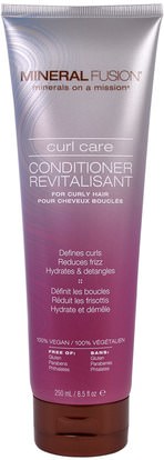 Mineral Fusion, Curl Care Conditioner, 8.5 fl oz (250 g) ,حمام، الجمال، الشعر، فروة الرأس، الشامبو، مكيف، مكيفات