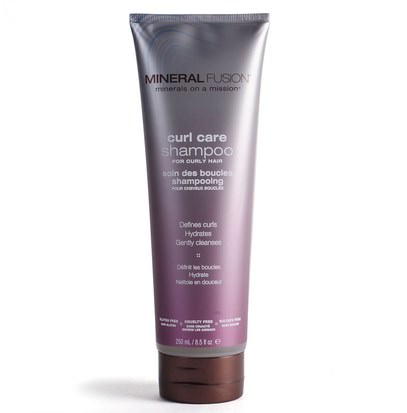 Mineral Fusion, Curl Care Shampoo, 8.5 fl oz (250 ml) ,حمام، الجمال، الشعر، فروة الرأس، الشامبو، مكيف