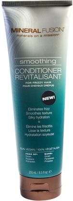 Mineral Fusion, Smoothing Conditioner, For Frizzy Hair, 8.5 fl oz (250 ml) ,حمام، الجمال، الشعر، فروة الرأس، الشامبو، مكيف، مكيفات