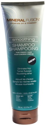Mineral Fusion, Smoothing Shampoo, For Frizzy Hair, 8.5 fl oz (250 ml) ,حمام، الجمال، الشعر، فروة الرأس، الشامبو، مكيف