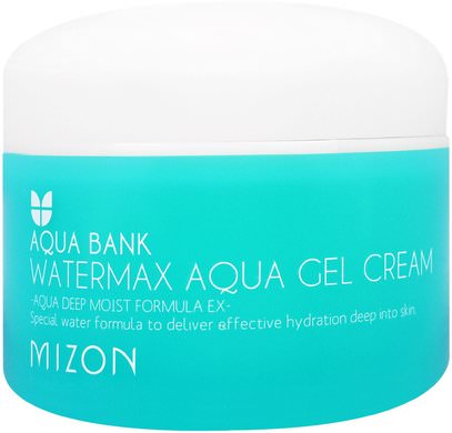 Mizon, Aqua Bank, Watermax Aqua Gel Cream, 4.22 oz (125 ml) ,حمام، الجمال، العناية بالوجه، الكريمات المستحضرات، الأمصال