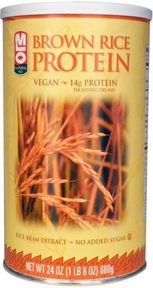 MLO Natural, Brown Rice Protein Powder, 24 oz (680 g) ,المكملات الغذائية، البروتين، حساء المعكرونة الأرز والحبوب والأرز والأرز البني