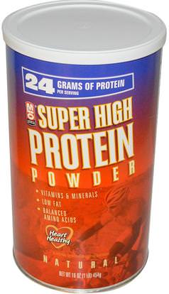 MLO Natural, Super High Protein Powder, 16 oz (454 g) ,المكملات الغذائية، البروتين، بروتين الرياضة