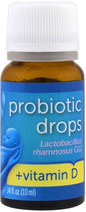Mommys Bliss, Probiotic Drops + Vitamin D.34 fl oz (10 ml) ,الفيتامينات، فيتامين d3