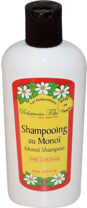 Monoi Tiare Tahiti, Parfumerie Tiki, Monoi Shampoo, Tiare (Gardenia), 8.45 fl oz (250 ml) ,حمام، الجمال، الشامبو