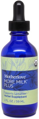 Motherlove, More Milk Plus, 2 fl oz (59 ml) ,صحة الطفل، تغذية الطفل، الرضاعة الطبيعية، أطفال الأطعمة