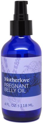 Motherlove, Pregnant Belly Oil, 4 oz (118 ml) ,حمام، الجمال، يهتم الجسم، الصحة، إلتحم