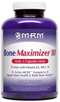 MRM, Bone Maximizer III, 150 Capsules ,الصحة، العظام، هشاشة العظام