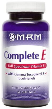 MRM, Complete E, 60 Softgels ,الفيتامينات، فيتامين e