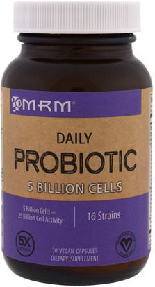 MRM, Daily Probiotic, 30 Veggie Caps ,المكملات الغذائية، البروبيوتيك