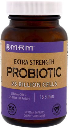 MRM, Extra Strength, Probiotic, 30 Veggie Caps ,المكملات الغذائية، البروبيوتيك