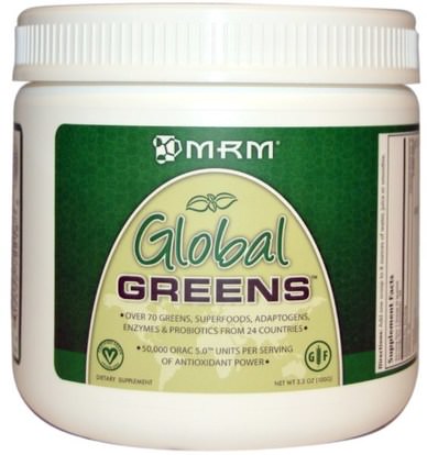 MRM, Global Greens, 3.5 oz (100 g) ,المكملات الغذائية، سوبرفوودس، الخضر