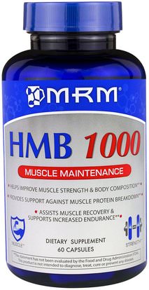 MRM, HMB 1000 Muscle Maintenance, 60 Capsules ,والرياضة، والرياضة، والعضلات