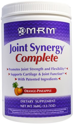 MRM, Joint Synergy Complete, Orange-Pineapple, 12.7 oz (360 g) ,والصحة، والعظام، وهشاشة العظام، والصحة المشتركة