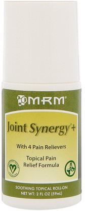 MRM, Joint Synergy+, Soothing Topical Roll-On, 2 oz (59 ml) ,والصحة، والعظام، وهشاشة العظام، والصحة المشتركة
