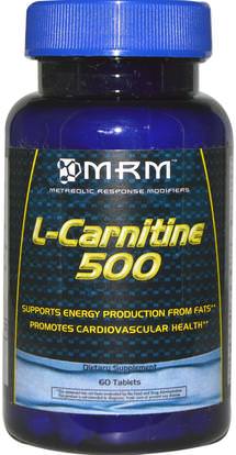 MRM, L-Carnitine 500, 60 Tablets ,المكملات الغذائية، والأحماض الأمينية، ل كارنيتين