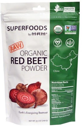 MRM, Organic Red Beet Powder, 8.5 oz (240 g) ,والمكملات الغذائية، ومضادات الأكسدة، الجذر مسحوق البنجر