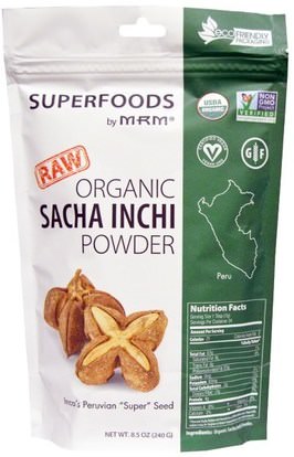 MRM, Organic Sacha Inchi Powder, 8.5 oz (240 g) ,والمكملات الغذائية، والبروتين، سوبرفوودس