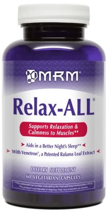 MRM, Relax-All, 60 Veggie Caps ,الصحة، القلق، فينيبوت