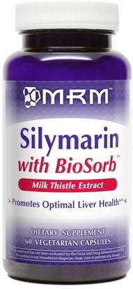 MRM, Silymarin with BioSorb, 60 Veggie Caps ,الصحة، السموم، الحليب الشوك (سيليمارين)