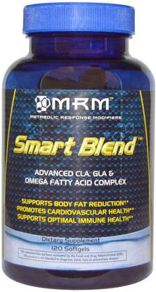 MRM, Smart Blend, Advanced CLA, GLA & Omega Fatty Acid Complex, 120 Softgels ,المكملات الغذائية، ايفا اوميجا 3 6 9 (إيبا دا)
