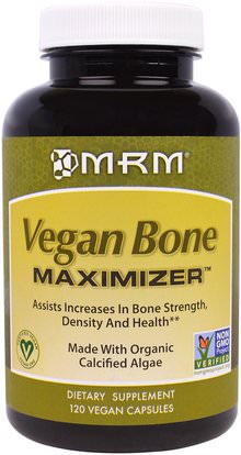 MRM, Vegan Bone Maximizer, 120 Vegan Capsules ,الصحة، العظام، هشاشة العظام