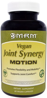 MRM, Vegan Joint Synergy, Motion, 60 Vegan Caps ,والصحة، والعظام، وهشاشة العظام، والصحة المشتركة