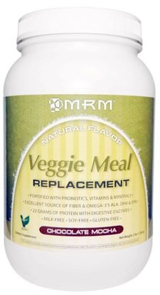 MRM, Veggie Meal Replacement, Chocolate Mocha, 3 lbs (1,361 g) ,والمكملات الغذائية، والهدايا استبدال وجبة